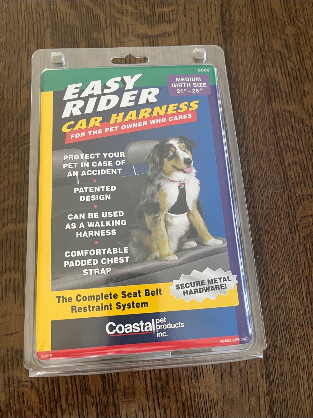 Coastal Easy Rider Car Harness - Medium Black & White